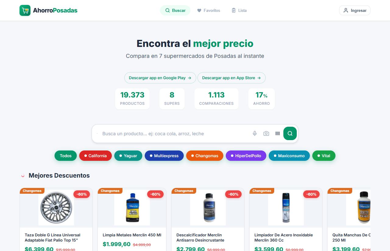 AhorroPosadas — Buscador de precios