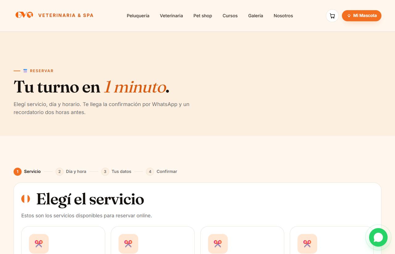 GV Veterinaria & Spa — Turnos online