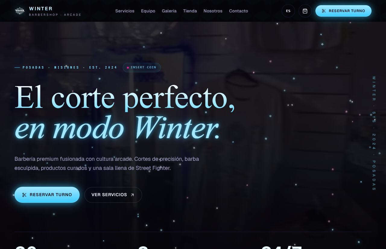 Winter Barbershop — Barbería premium